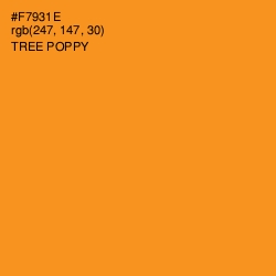 #F7931E - Tree Poppy Color Image